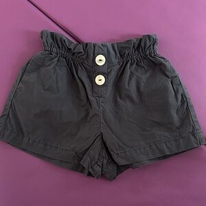 Zara Navy Kids Shorts with Button Detail